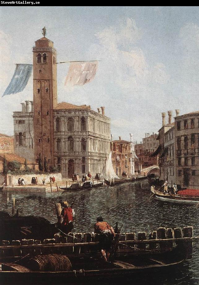 MARIESCHI, Michele The Grand Canal with the Fishmarket (detail) sgh